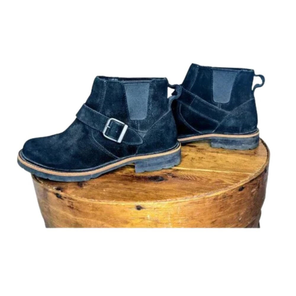 L.L.Bean Old Port Chelsea Ankle Boots Black Suede | Women’s 6 | Like New